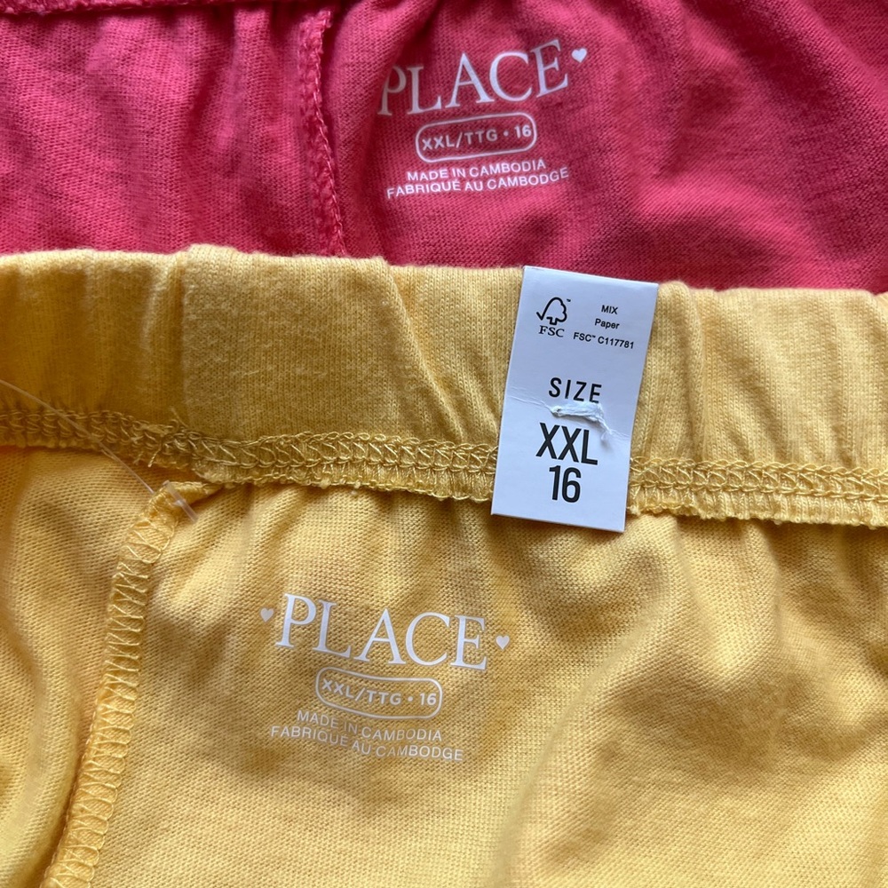 The Children's Place Pink and Yellow Kids Shorts - Picture 2 of 10